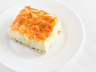 Омлет с курицей и грибами